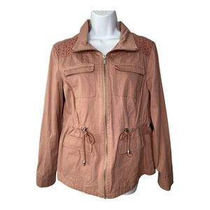 CoffeeShop New York Women’s M Vintage Pink Casidia Cargo Utility Jacket NWT